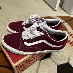 Vans old skool low suede Pomegranate